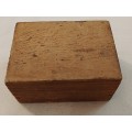 Miniature wooden Box. It was used to keep coupons in
