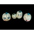 x3 Pumpkin ornaments