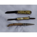Three vintage pocket knifes (a)