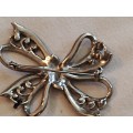 Bow Marcasite Brooch