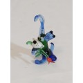 Little Blue Dog Art Glass figurine