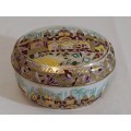 Hand Painted Jewelry box. Made in Russia by the Imperial Lomonosov porcelain Factory