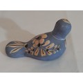 Blue hand painted Ceramic bird
