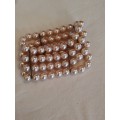 Faux Pearl Stretch Bracelet