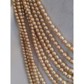 10 String Faux Pearl Necklace