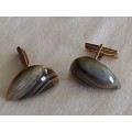 Vintage Agate Cufflinks