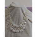 Vintage three sting beaded necklace