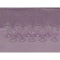 Set x10 Grape Pattern liqueur Glasses