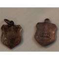 Two 800 silver Oberammergau charms