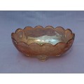 Carnival Glass bowl with feet
