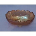Carnival Glass bowl with feet