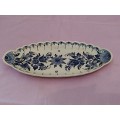 Oval Elesva Delfts Blauw Hand Painted, Made in Holland oval plate
