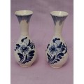 CS Lucia Blue & white bud vases