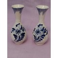 CS Lucia Blue & white bud vases