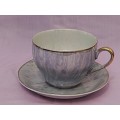 Large Luster Cup & Saucer
