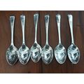 Set x6 Teaspoons, Sheffield A1