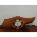 Vintage wooden plane propeller quartz clock