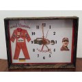Vintage Michael Schumacher Quartz wall clock