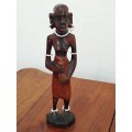 Vintage pair African dolls