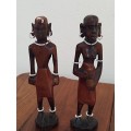 Vintage pair African dolls