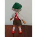 Vintage Folk Art Doll: Poland Wooden peg Dell