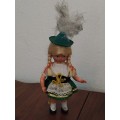 Vintage Folk Art Doll: Tyrolean Folk Doll circa 1950