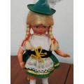 Vintage Folk Art Doll: Tyrolean Folk Doll circa 1950