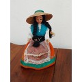 Vintage Folk Art Doll: