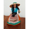 Vintage Folk Art Doll: