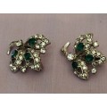 Pair of Diamante` clip on earrings