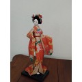 Vintage Folk Art Doll: Japanese Geisha