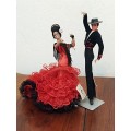 Vintage Folk Art Doll: Marin Flamenco Dancer Dolls