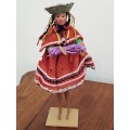 Vintage Folk Art Doll: South America