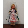 Vintage Folk Art Doll: Made in Holland, Volendam Girl