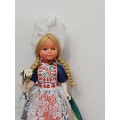 Vintage Folk Art Doll: Made in Holland, Volendam Girl