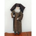 Vintage Folk Art Doll: Orthodox Priest Pope Cloth Doll