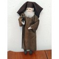 Vintage Folk Art Doll: Orthodox Priest Pope Cloth Doll