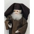 Vintage Folk Art Doll: Orthodox Priest Pope Cloth Doll