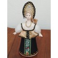 Vintage Folk Art Doll: Made in Russia