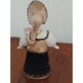 Vintage Folk Art Doll: Made in Russia
