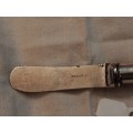 Small butter knife with see threw handle