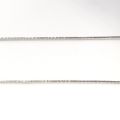 18CT WHITE GOLD DIAMOND DROP PENDANT AND BOX LINK NECKLACE