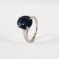 9CT WHITE GOLD SAPPHIRE RING