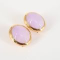 14CT YELLOW GOLD OVAL MOONSTONE STUDS AND RING