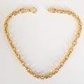18CT YELLOW GOLD SEOUL LINK CHAIN AND BRACELET