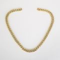 14CT YELLOW GOLD DOUBLE CURB LINK CHAIN