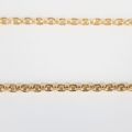 9CT YELLOW GOLD ANCHOR LINK CHAIN AND BULLDOG CLASP