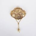 18CT YELLOW GOLD ANTIQUE BROOCH