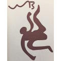 Walter Battiss "Icarus" Hand Printed Silkscreen 62/100