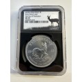2018 SILVER KRUGERRAND 1oz NGC MS70 FIRST DAY OF PRODUCTION METAL LABEL
